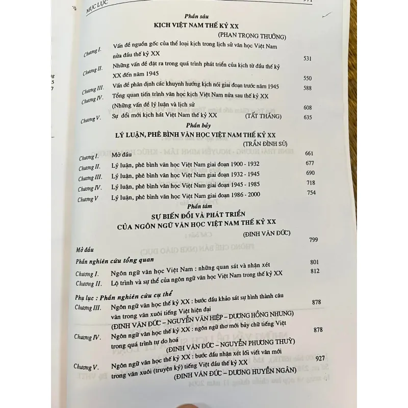 VĂN HỌC VIỆT NAM THẾ KỶ XX - PHAN CỰ ĐỆ  781605