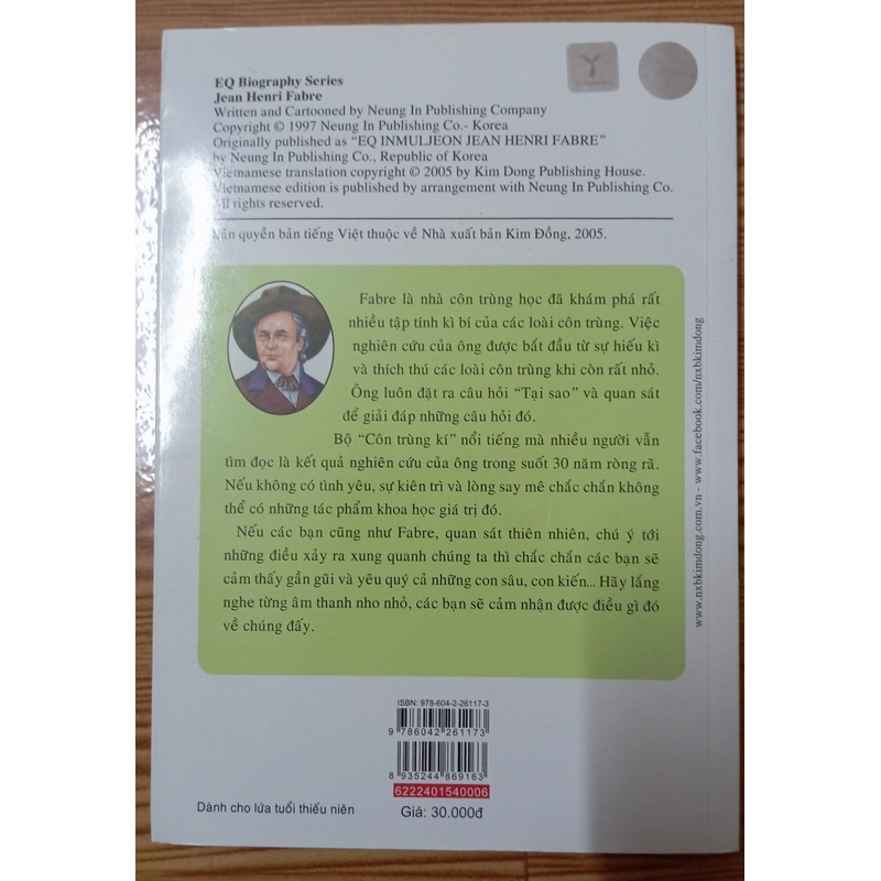 TRUYỆN Doanh Nhân Thế Giới FABRE -NEUNG IN PUBLISHING COMPANY 533986
