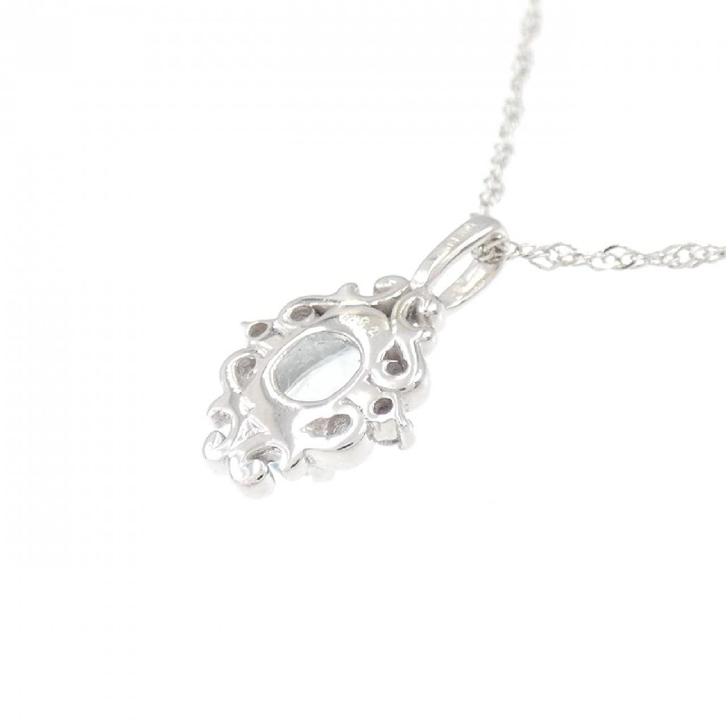 K18WG Aquamarine Necklace - Hàng hiệu Authentic 859266