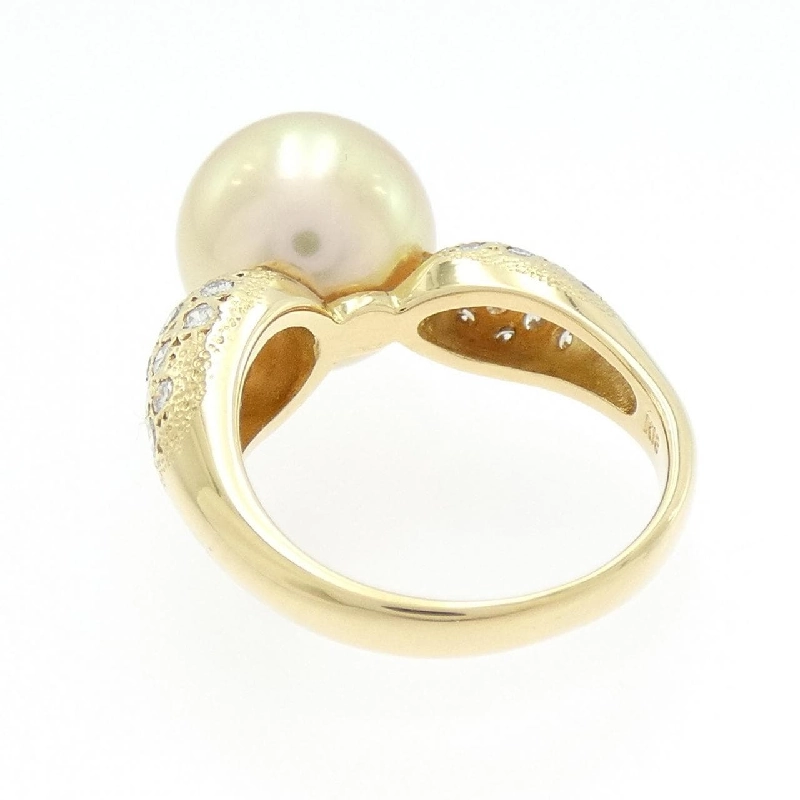 Nhẫn ngọc trai trắng K18YG 11mm 668367