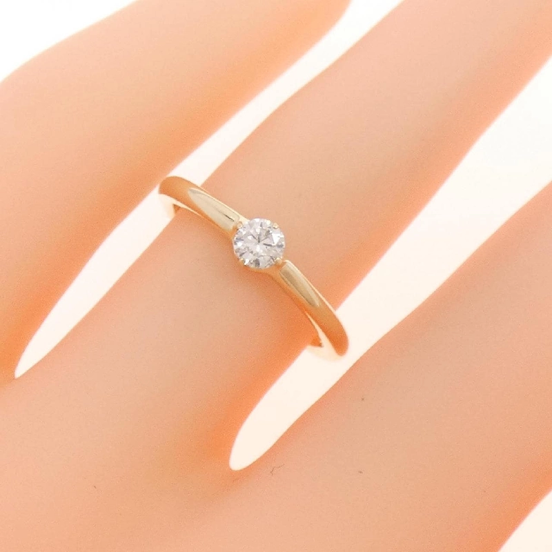 Nhẫn kim cương K10YG 0.16CT - Hàng hiệu Chính hãng 860413