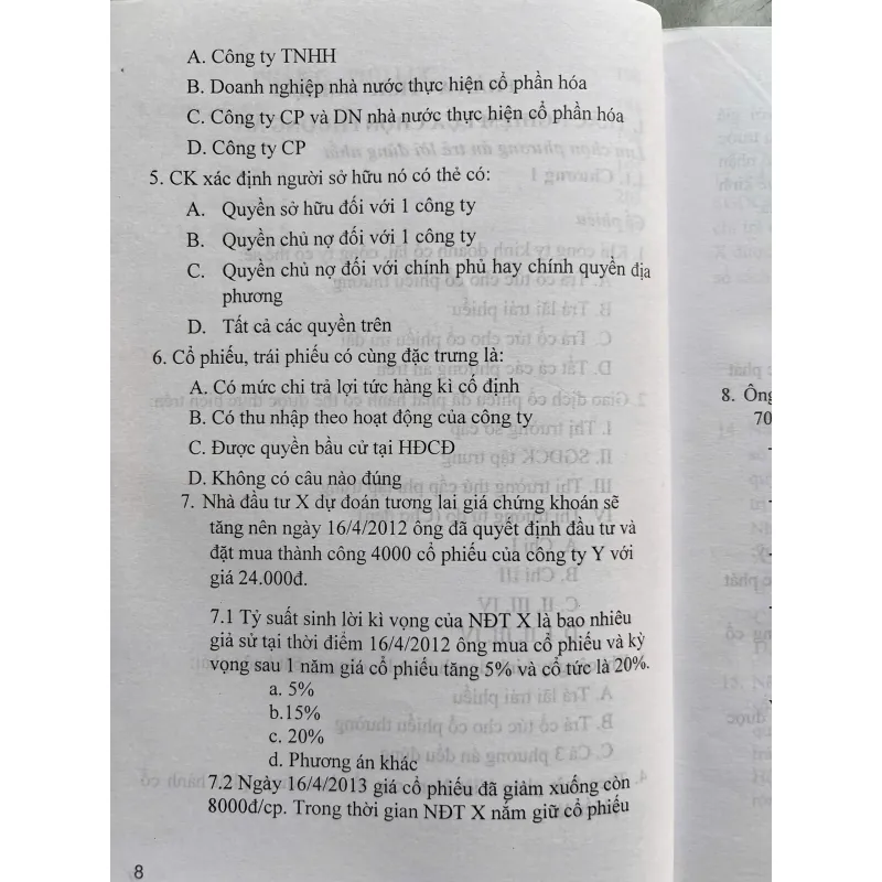 HỆ THỐNG VÀ CÂU HỎI THỊ TRƯỜNG CHỨNG KHOÁN 759843