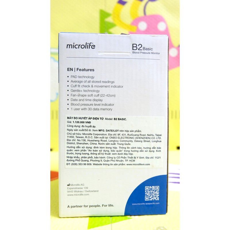 Máy Đo Huyết Áp Bắp Tay Microlife B2 Basic 74783