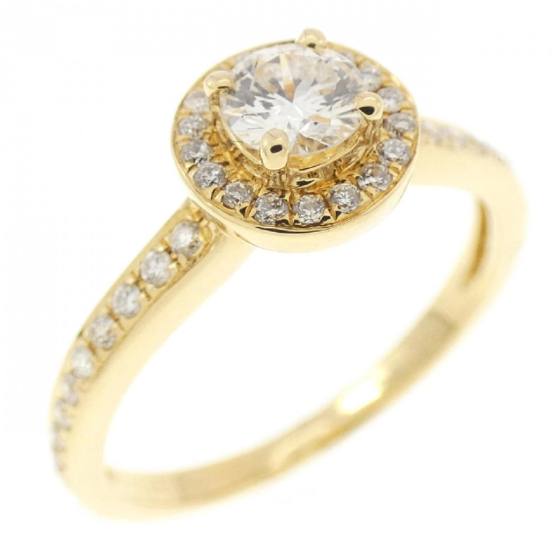 Nhẫn kim cương 750YG 0.40CT 673140