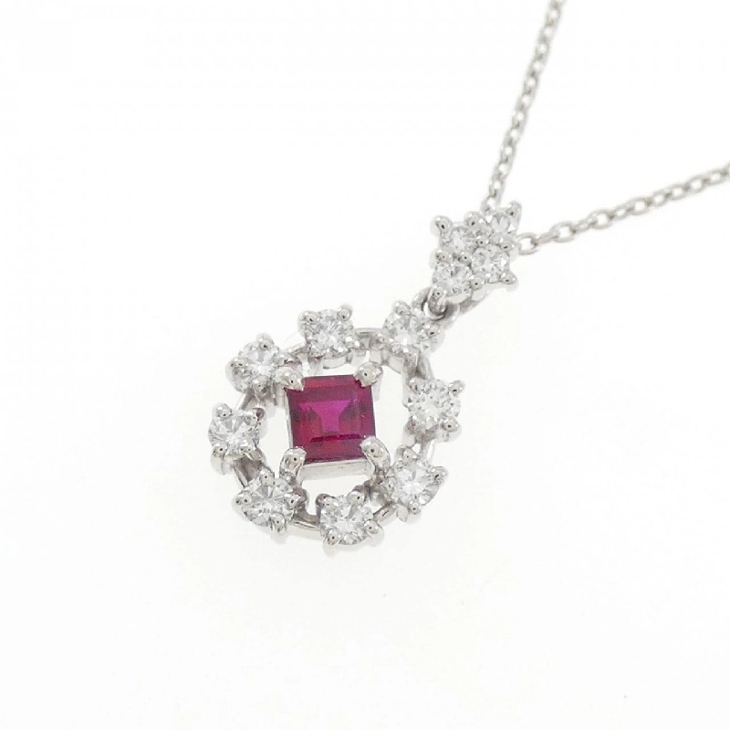 Dây chuyền ruby PT900/PT850 0.20CT - Hàng hiệu Authentic 856889