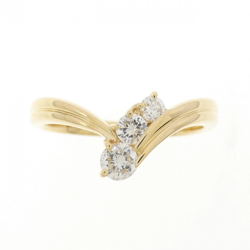 Nhẫn kim cương K18YG 0.25CT 668375