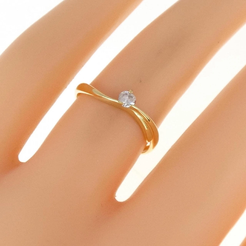 Nhẫn kim cương K18YG 0.11CT 673513