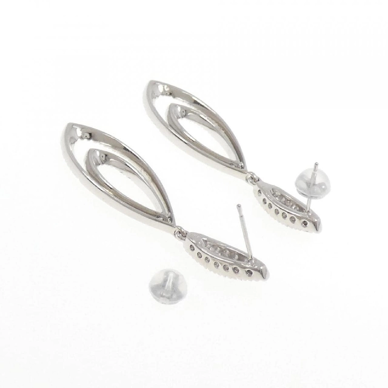 K18WG Bông tai kim cương 1.12CT - Hàng hiệu Chính hãng 870819