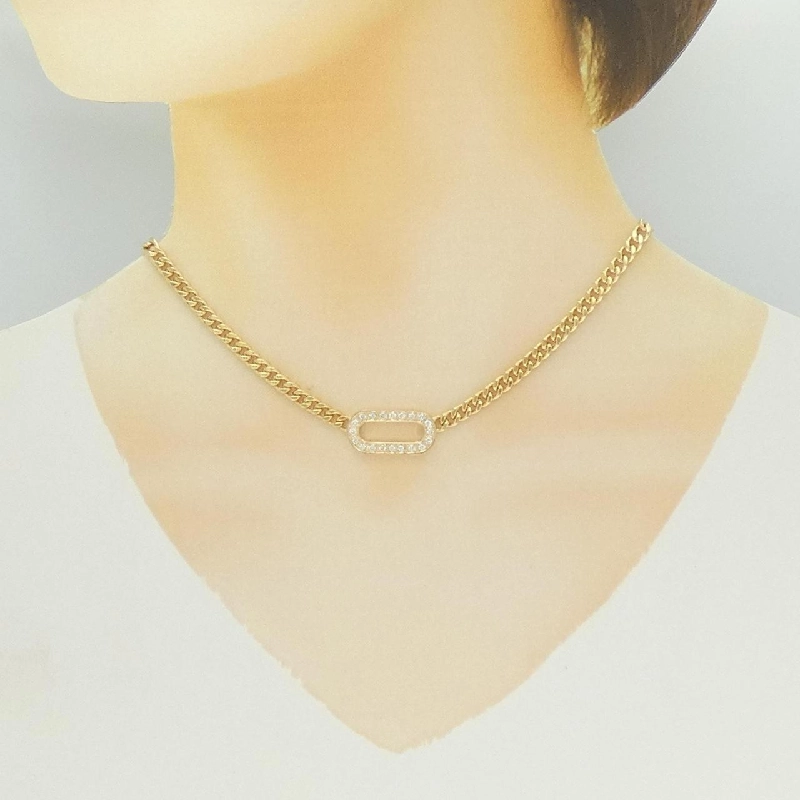 K18YG Dây chuyền kim cương 0.44CT - Hàng hiệu Chính hãng 864346