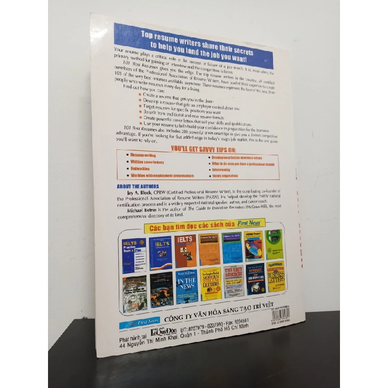 101 Mẫu Sơ Yếu Lý Lịch - Thực Tế & Hiệu Quả Nhất (2007) - Jay A. Block, Michael Betrus Mới 90% HCM.ASB2203 80820