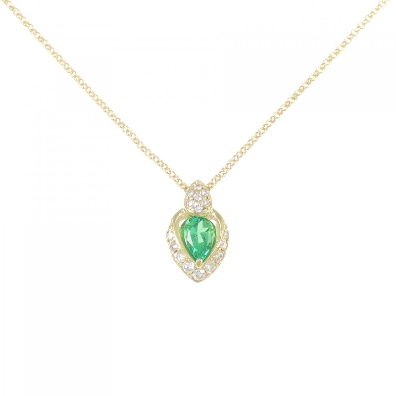 K18YG Emerald Necklace 0.44CT - Hàng hiệu Authentic 856494