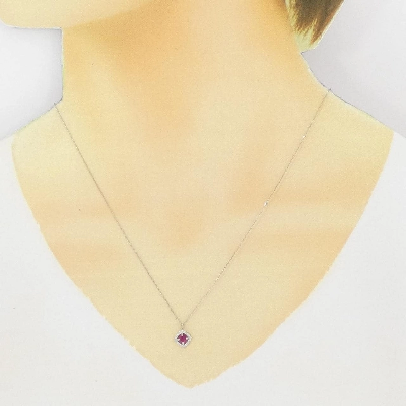 Dây chuyền ruby PT950/PT900 0.25CT - Hàng hiệu Chính hãng 859544