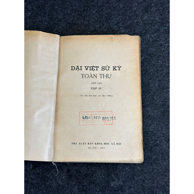 ĐẠI VIỆT SỬ KÝ TOÀN THƯ (TRỌN BỘ 4/4) 445817