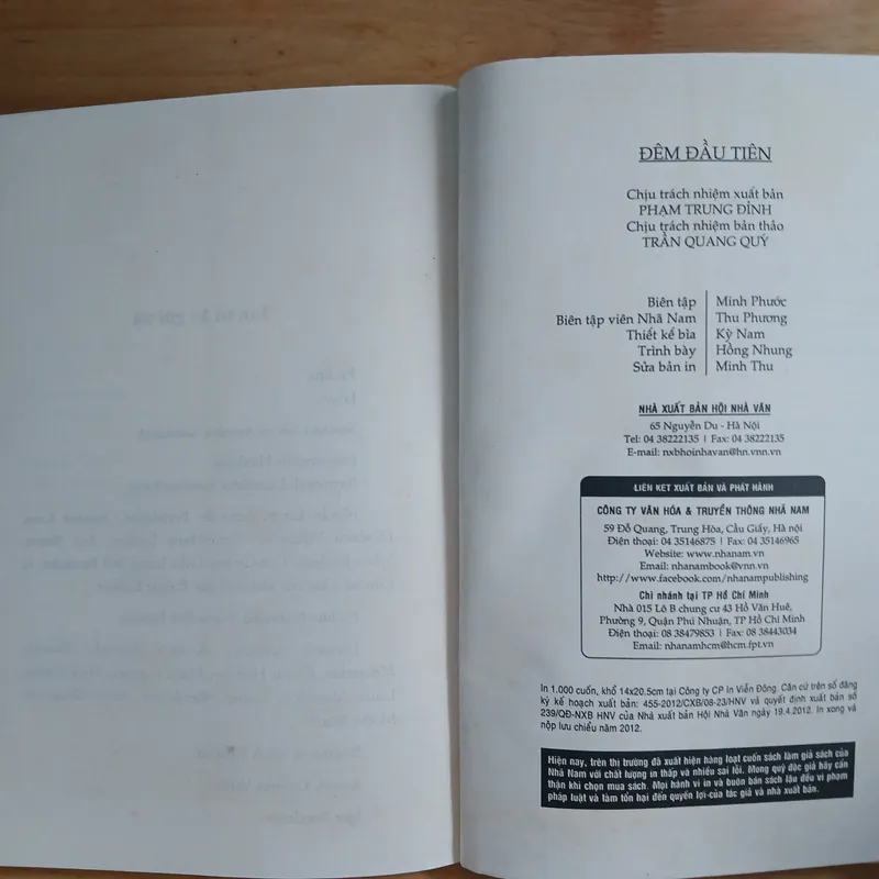 Tiểu Thuyết Đêm Đầu Tiên - Marc Levy 622211