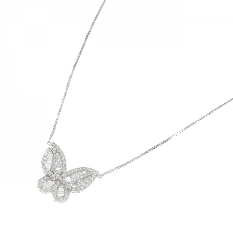 K18WG Bướm Kim Cương Dây Chuyền 1.33CT - Hàng hiệu Chính hãng 860581