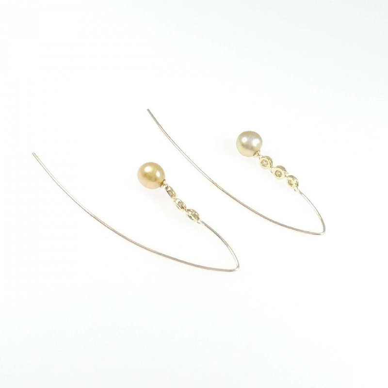 K18YG Bạch Ngọc Trai Bông Tai - Hàng hiệu Chính hãng 865139