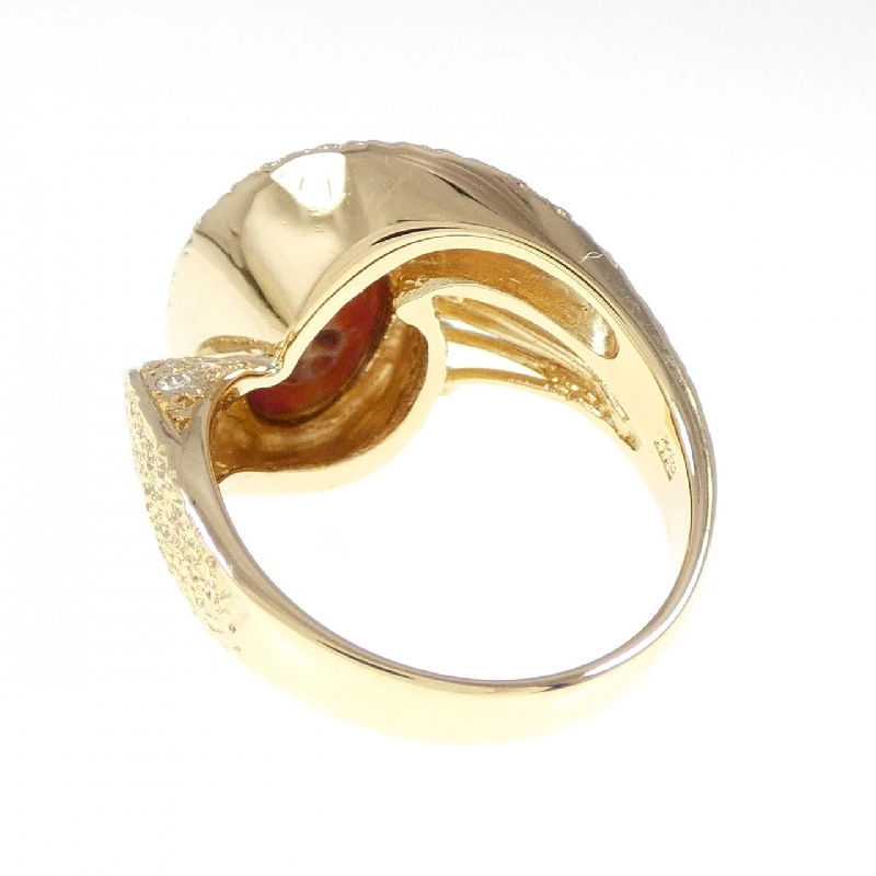 Nhẫn san hô K18YG 669545