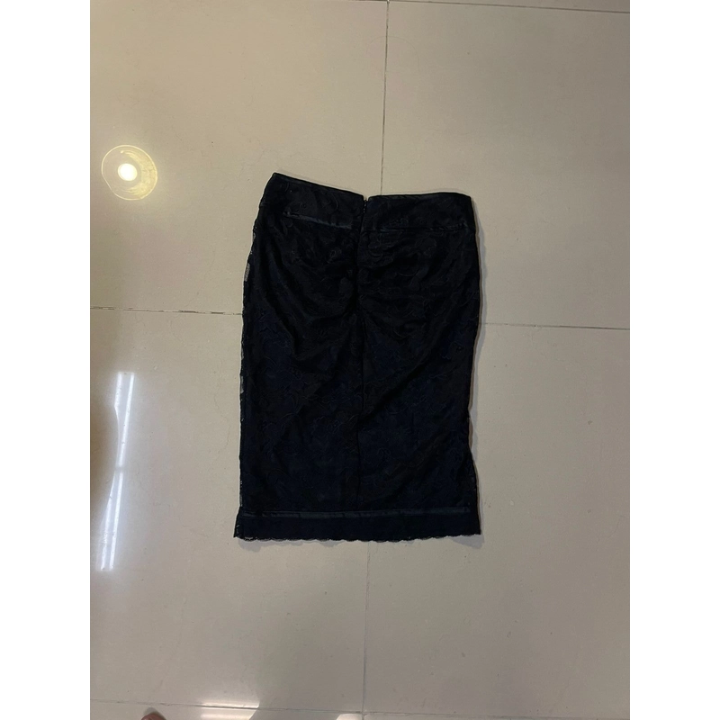 Chân váy midi, đen, Size M 521532