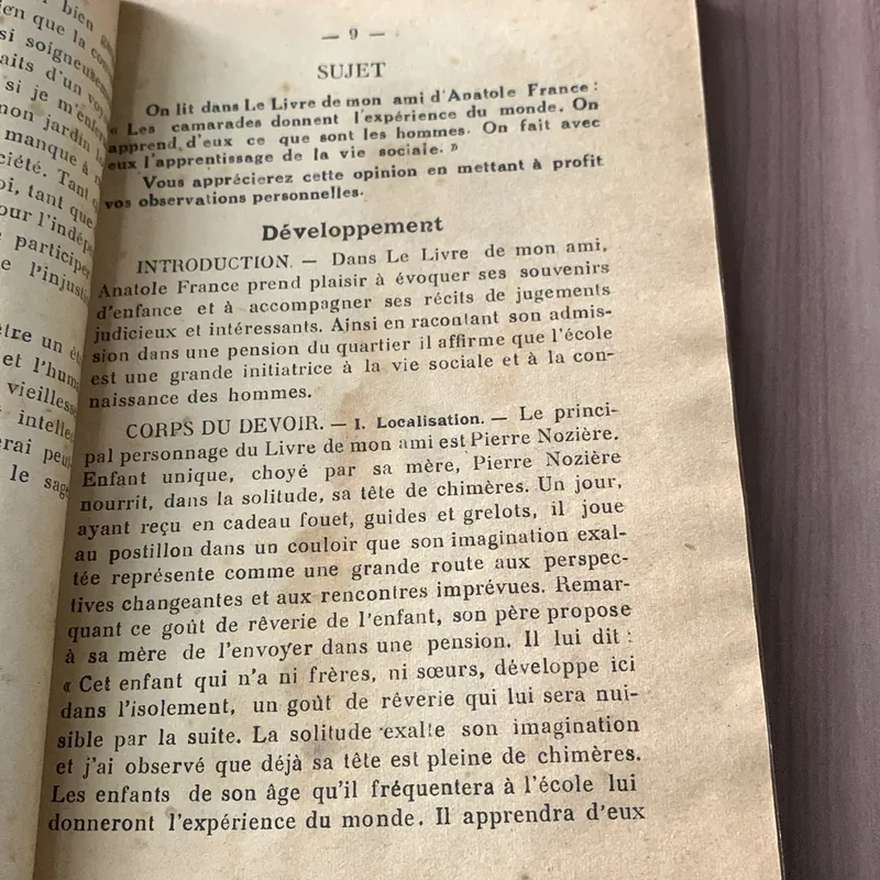 Luận Pháp Văn, sách luyện thi tú tài, in từ năm 1954 tại Hà Nội  621707