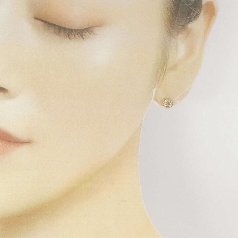 Bông tai Topaz trắng 18KYG/K18YG - Hàng hiệu Authentic 876121