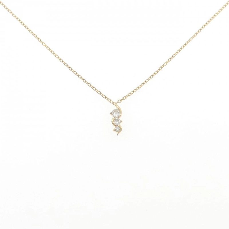 K18YG Ba viên đá kim cương dây chuyền 0.15CT - Hàng hiệu Chính hãng 858895