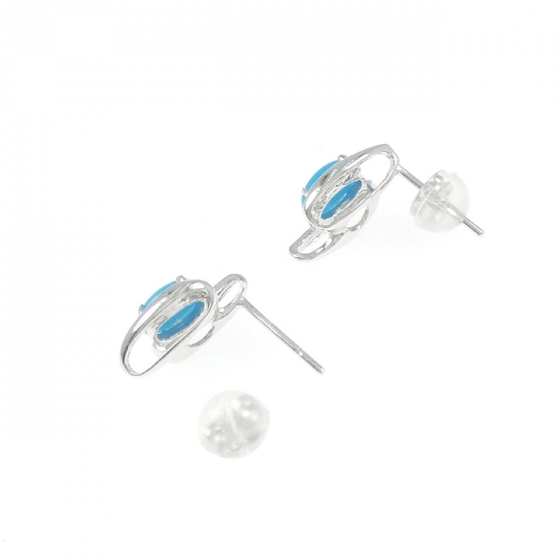 K14WG Bông tai ngọc turquois - Hàng hiệu Authentic 865572