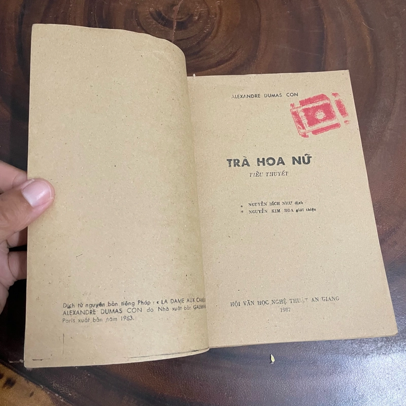 II Tựa sách: Trà Hoa Nữ (Tiểu Thuyết) - Alexandre Dumas Con - 1987 462857