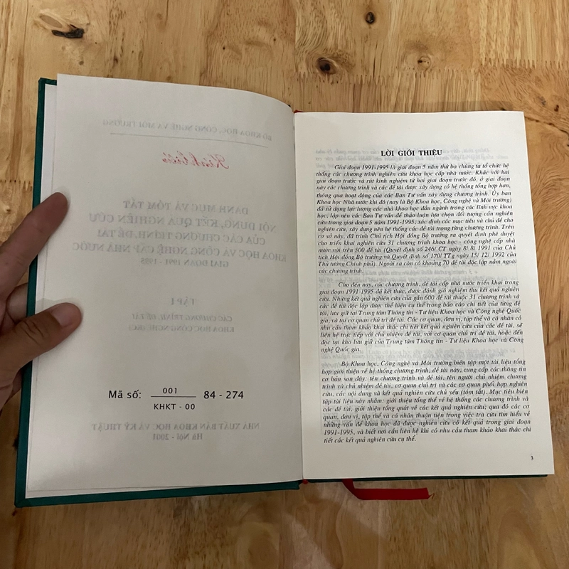 II Các Chương Trình, Đề Tài, Khoa Học Và Công Nghệ Cấp Nhà Nước ( Từ 1991 - 1995) - 2001 472032