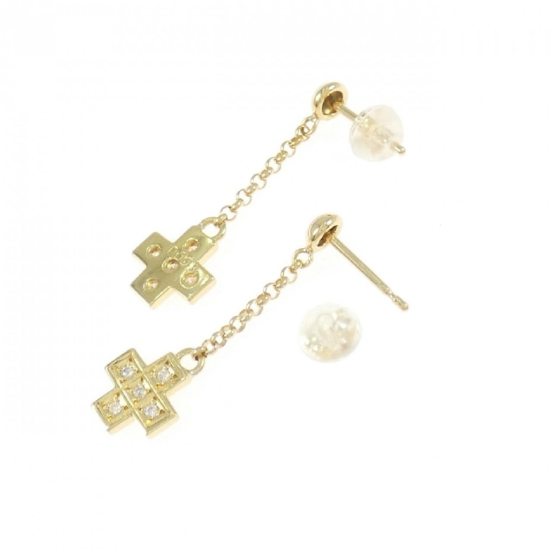 K18YG Bông tai kim cương 0.06CT - Hàng hiệu Chính hãng 875842