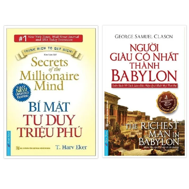 Sách - Combo Bí Mật Tư Duy Triệu Phú + Người Giàu Có Nhất Thành Babylon - Trí Việt - NENA2509 Blogmeo21025 580564