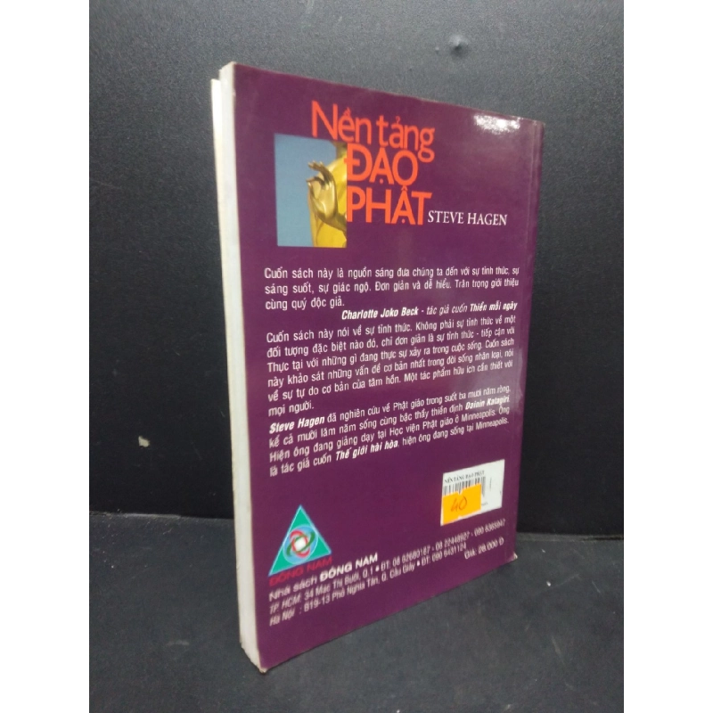 Nền tảng đạo phật Steve Hagen 2009 mới 80% cong bìa ố nhẹ HCM0106 tôn giáo 914668