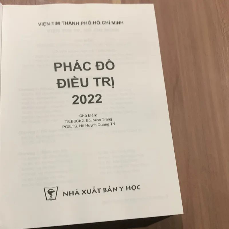 Phác đồ điều trị tim mạch, Viện tim thành phố Hồ Chí Minh  694610