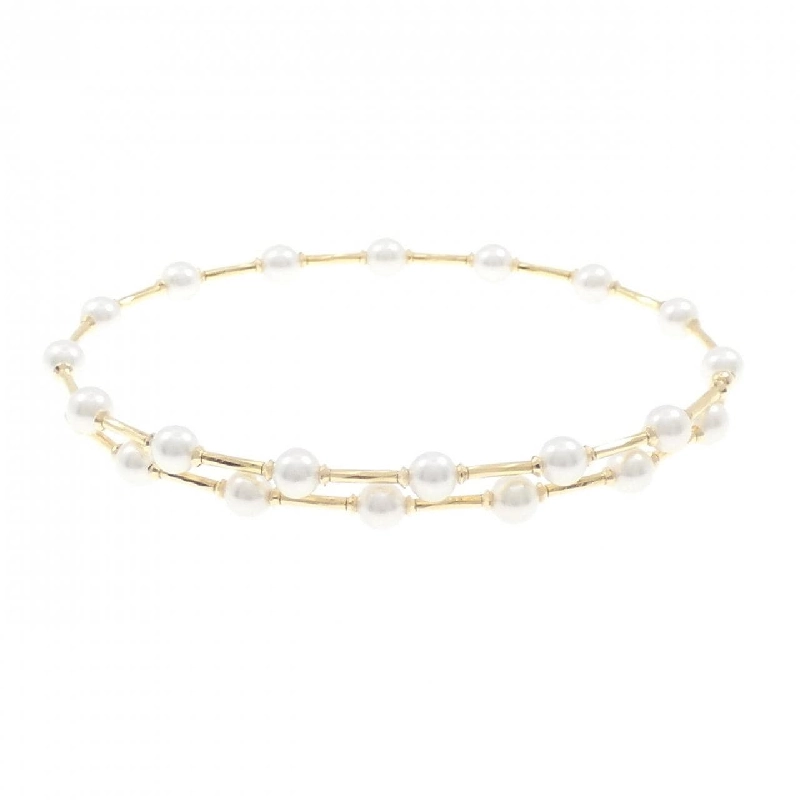 K18YG Vòng tay ngọc trai Akoya - Hàng hiệu Authentic 869860