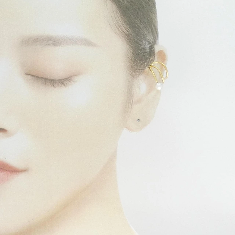 K18YG Bông tai ngọc trai Akoya 6.1mm một bên - Hàng hiệu Authentic 873481