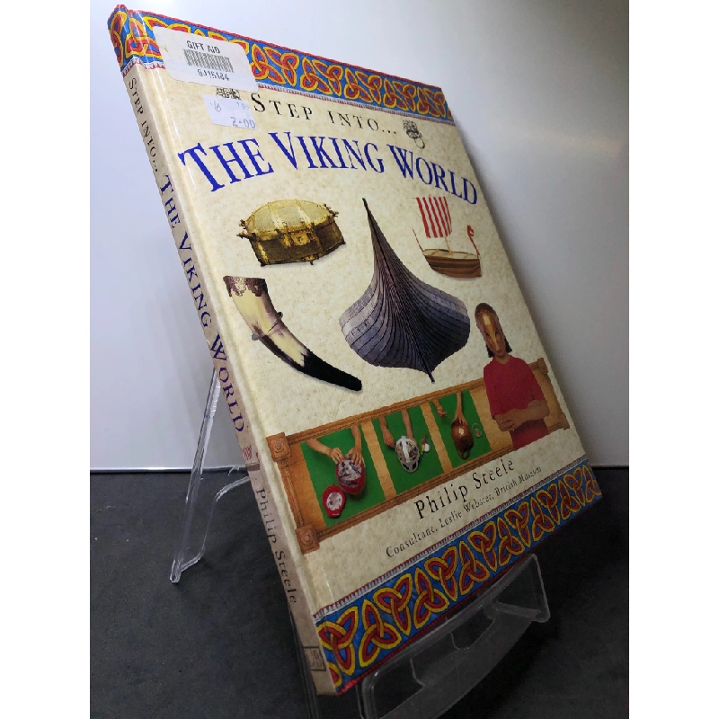 Step into... The Viking World BÌA CỨNG mới 85% bẩn nhẹ Philip Steele HPB2607 NGOẠI VĂN 450883