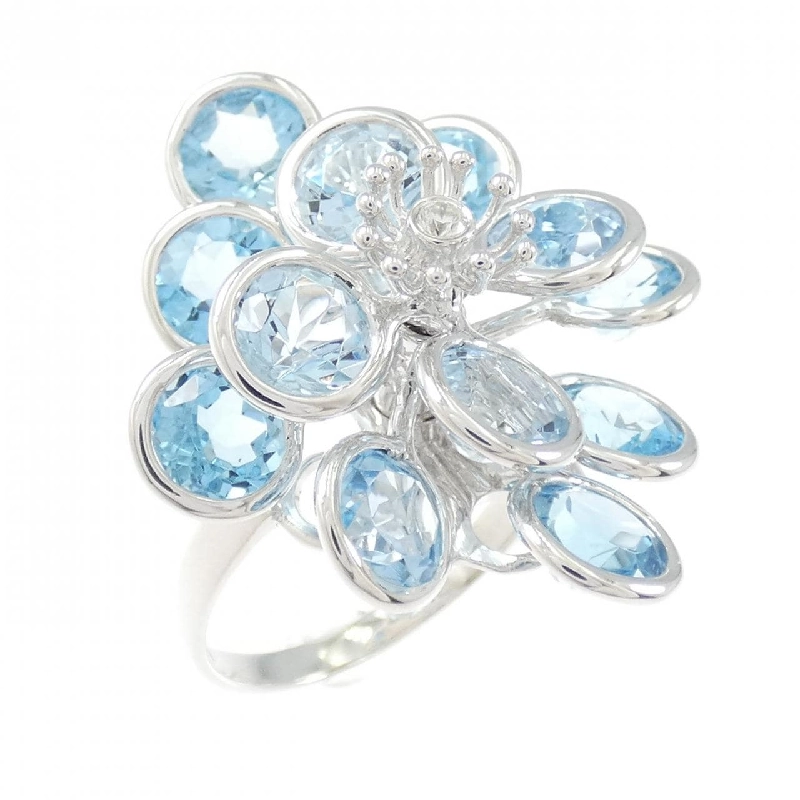 K18WG Nhẫn Đá Màu - Hàng hiệu Chính hãng 852193