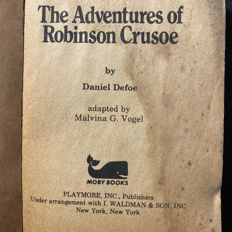 The Adventures of Robinson Crusoe- Daniel Defoe 1044423
