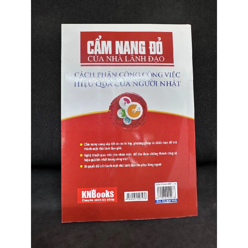 Cẩm nang đỏ của nhà lãnh đạo - Cách phân công công việc hiệu quả của người Nhật, 2018, mới 80% (ố nhẹ) SBM1101 61512