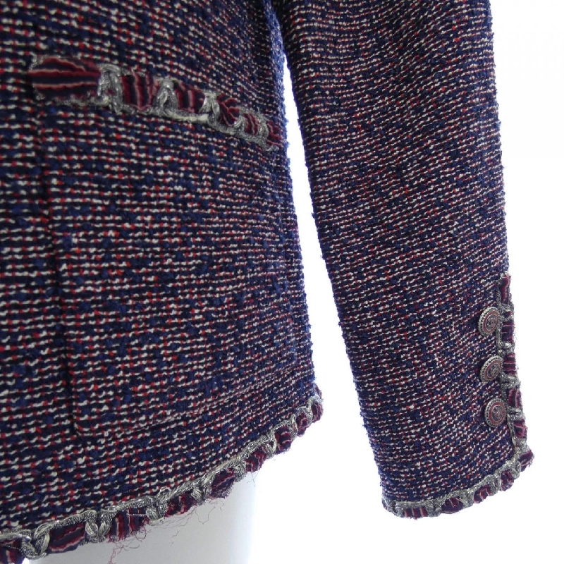 Áo khoác không cổ CHANEL 633318