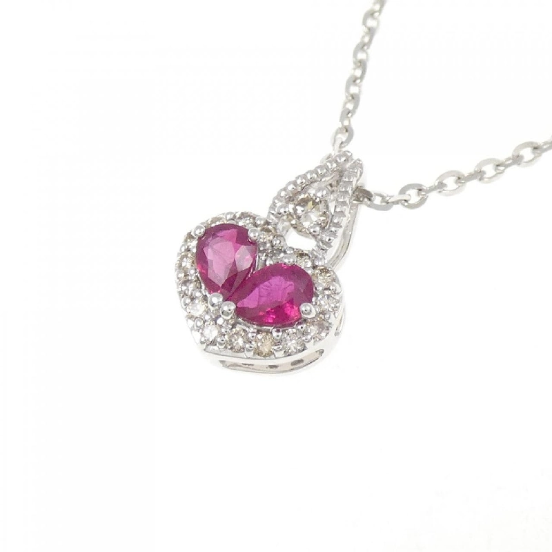 Dây chuyền ruby GSTV 0.30CT - Hàng hiệu Authentic 840101