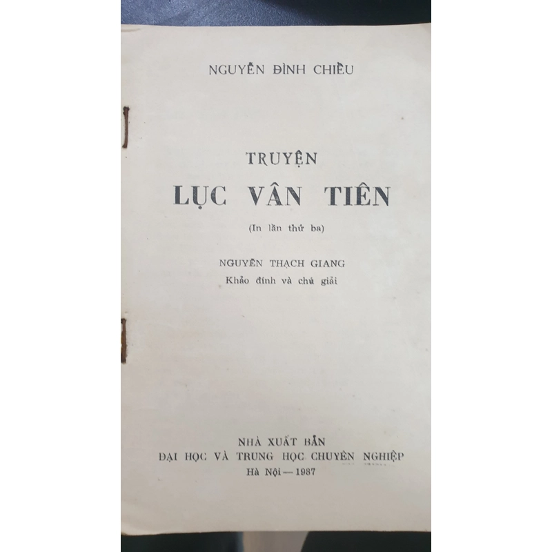 Truyện Lục Vân Tiên Nguyễn Đình Chiểu (bản in 1987) 494218