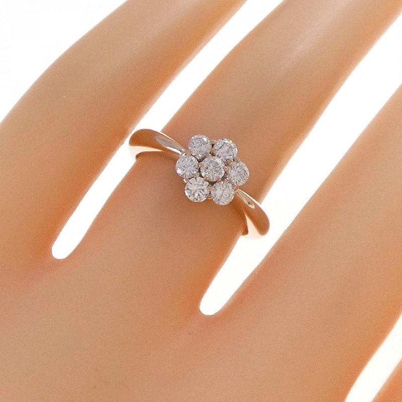 Nhẫn kim cương K18PG hoa 0.50CT 665479