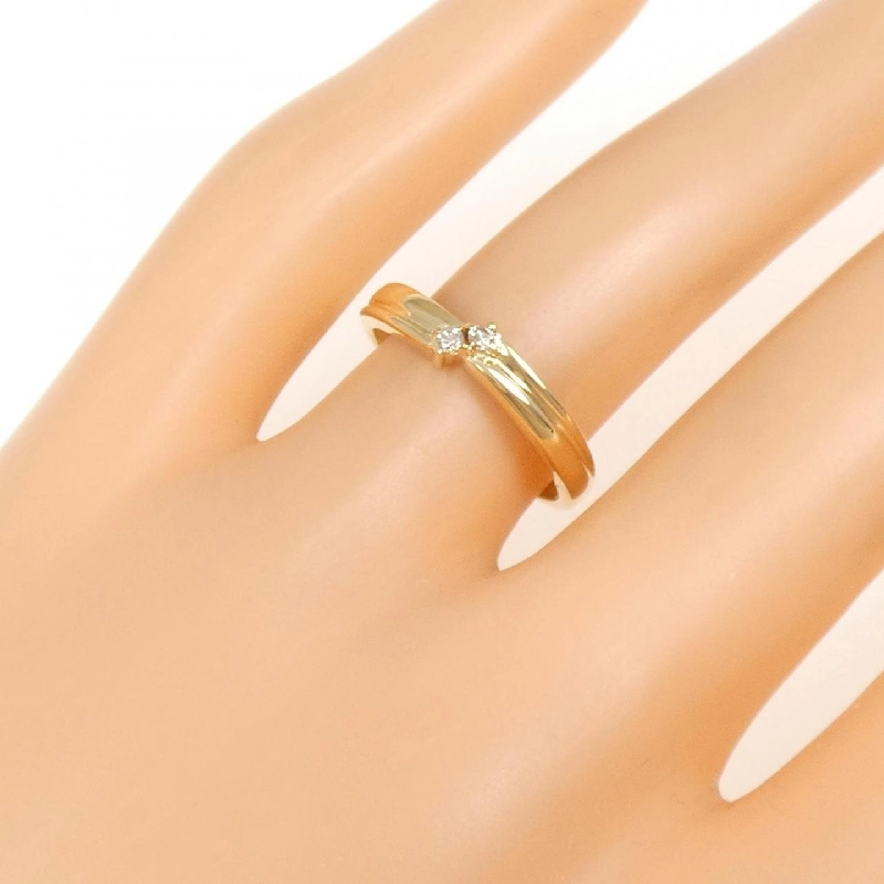 Nhẫn kim cương K18YG 0.04CT - Hàng hiệu Authentic 853869