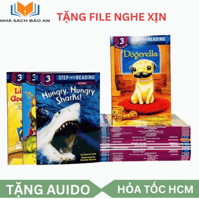 Sách tập đọc - Step into reading level 3, 30 cuốn tặng file nghe 960123