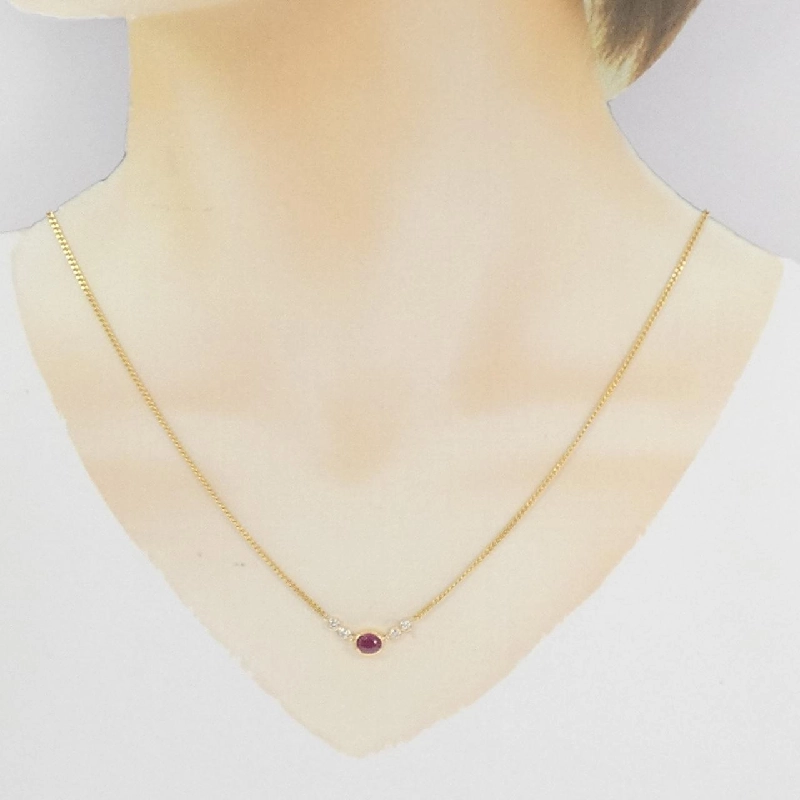 K18YG Nhẫn Ruby 0.56CT - Hàng hiệu Chính hãng 860523