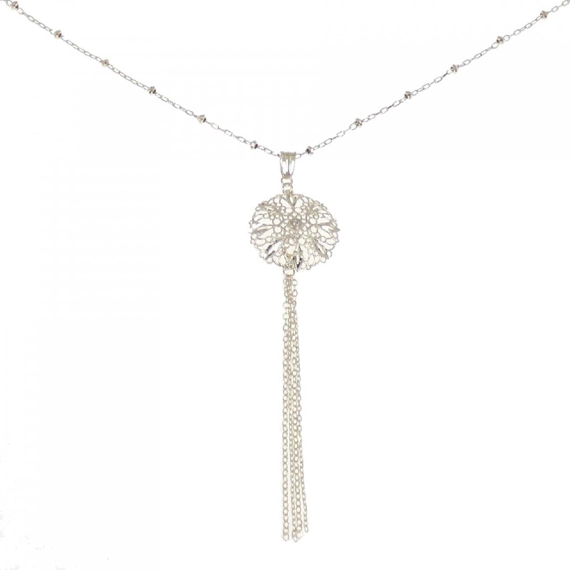 K18WG 2WAY Dây chuyền kim cương 0.01CT - Hàng hiệu Authentic 848321