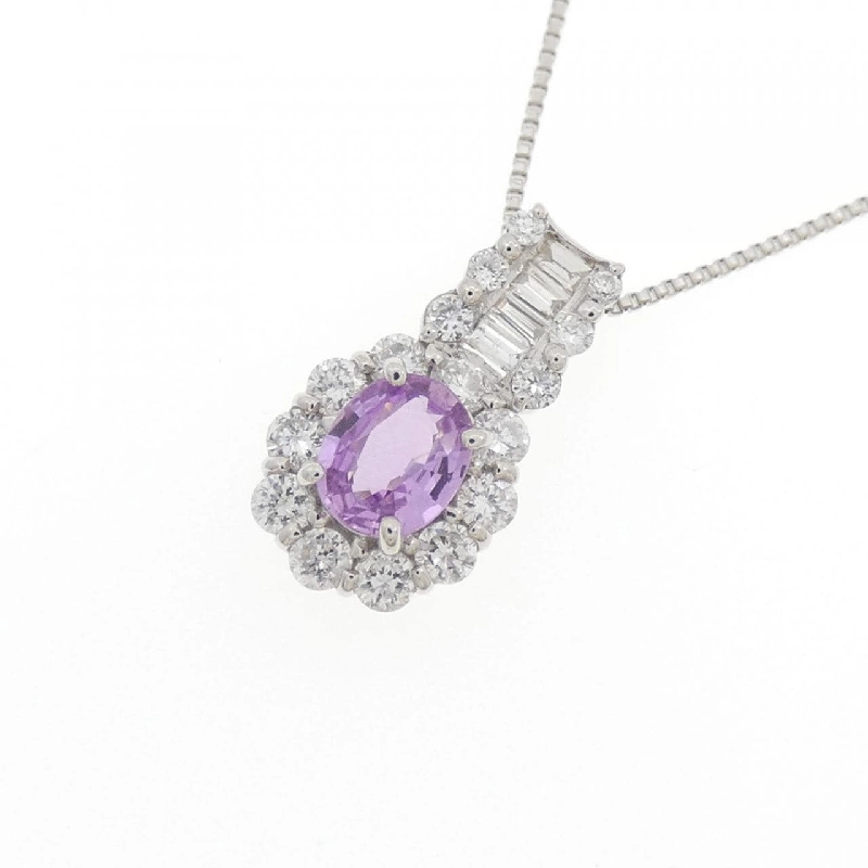 Dây chuyền Sapphire PT900/PT850 0.41CT - Hàng hiệu Chính hãng 861971