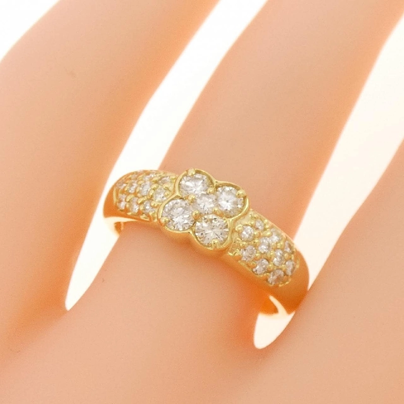 Nhẫn kim cương hoa K18YG 0.50CT 670980