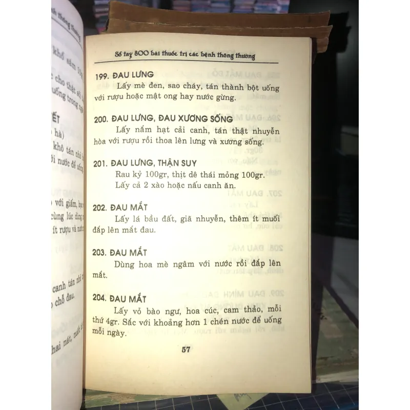 Sổ tay y học - 800 bài thuốc trị bệnh thông thường (cây thuốc dễ tìm) 1031949