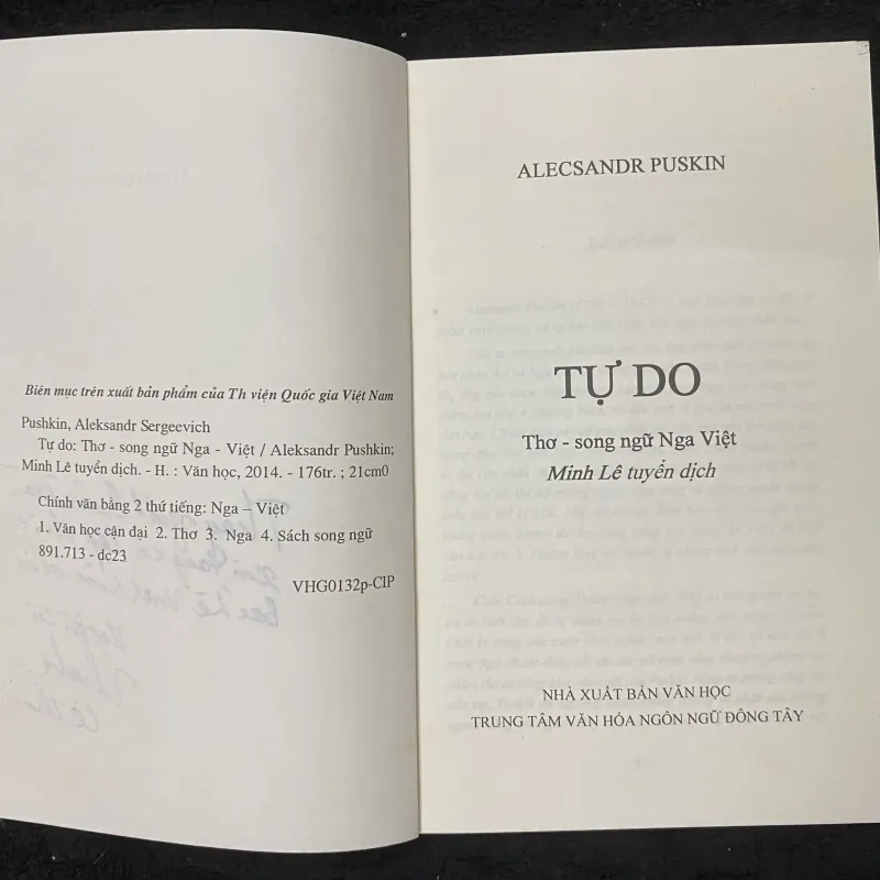 Tự do- A. Puskin. (Thơ - Song ngữ Nga Việt) 1036175